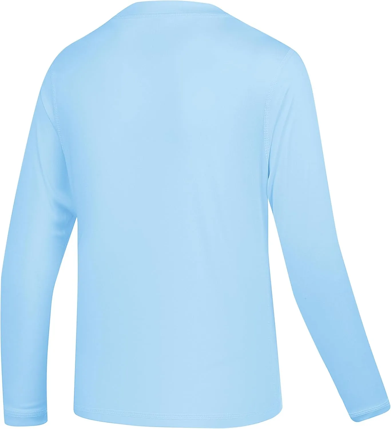 5T to Youth UPF 50  Long Sleeve Rash Guard - Boys and Girls UV Protection Moisture Wicking Athletic T-Shirt