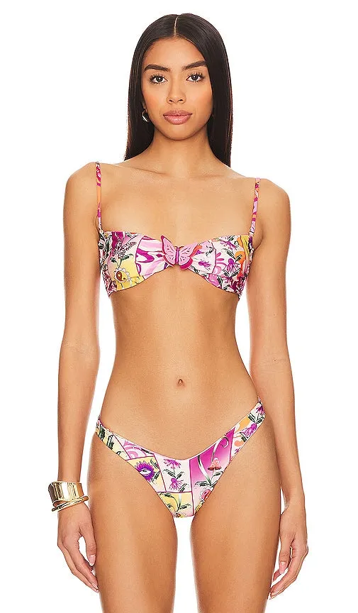 Agua Bendita X Revolve Keyla Reversible Bandeau Top in Purple