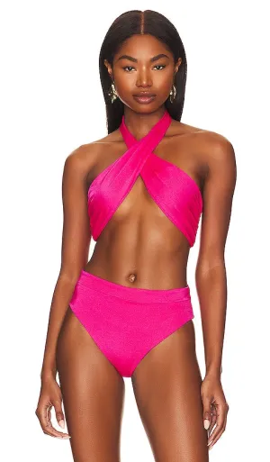 Agua Bendita x REVOLVE Nola Bikini Top in Fuchsia