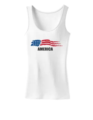 America Flag Womens Tank Top