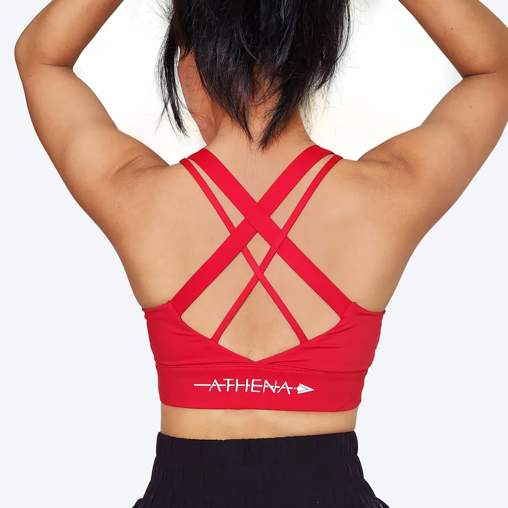 ATHENA FIGHTWEAR THEIA SPORTS BRA (RED)