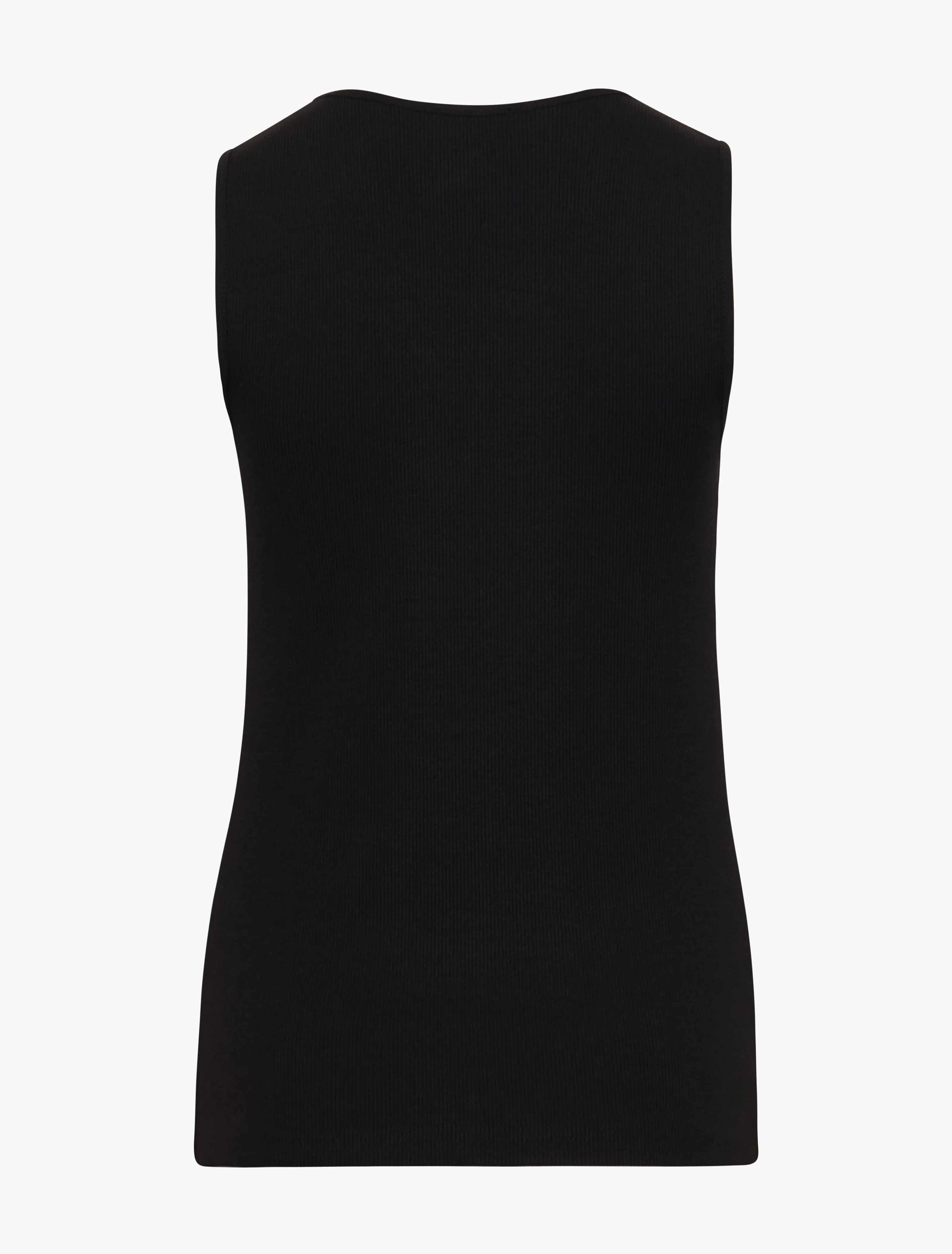 Azami Signature Rib Scoop Tank In Black