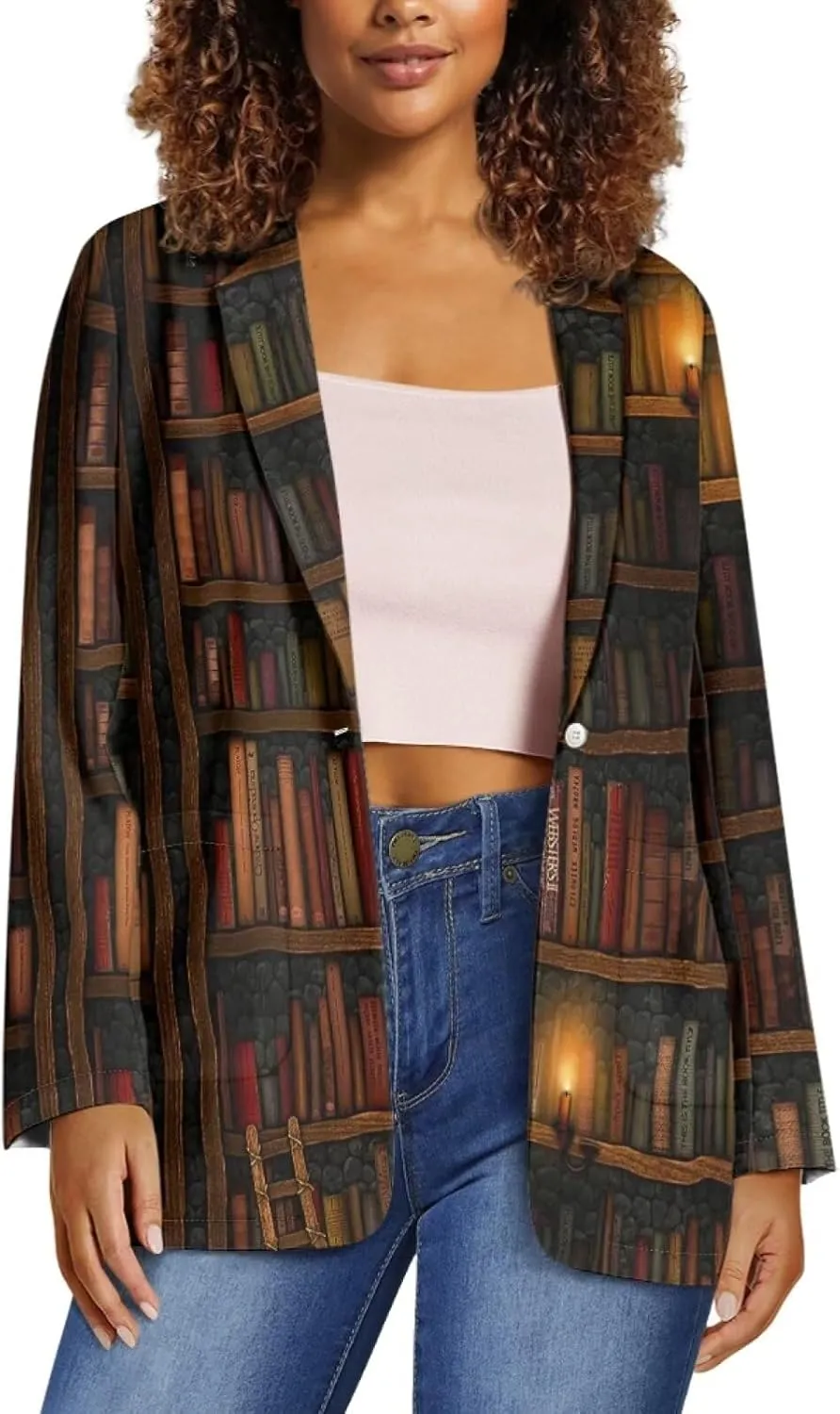 Belidome Womens Blazer Jacket Casual Work Business Coats with Long Sleeve Pockets Size 2XS-3XL Lightweight