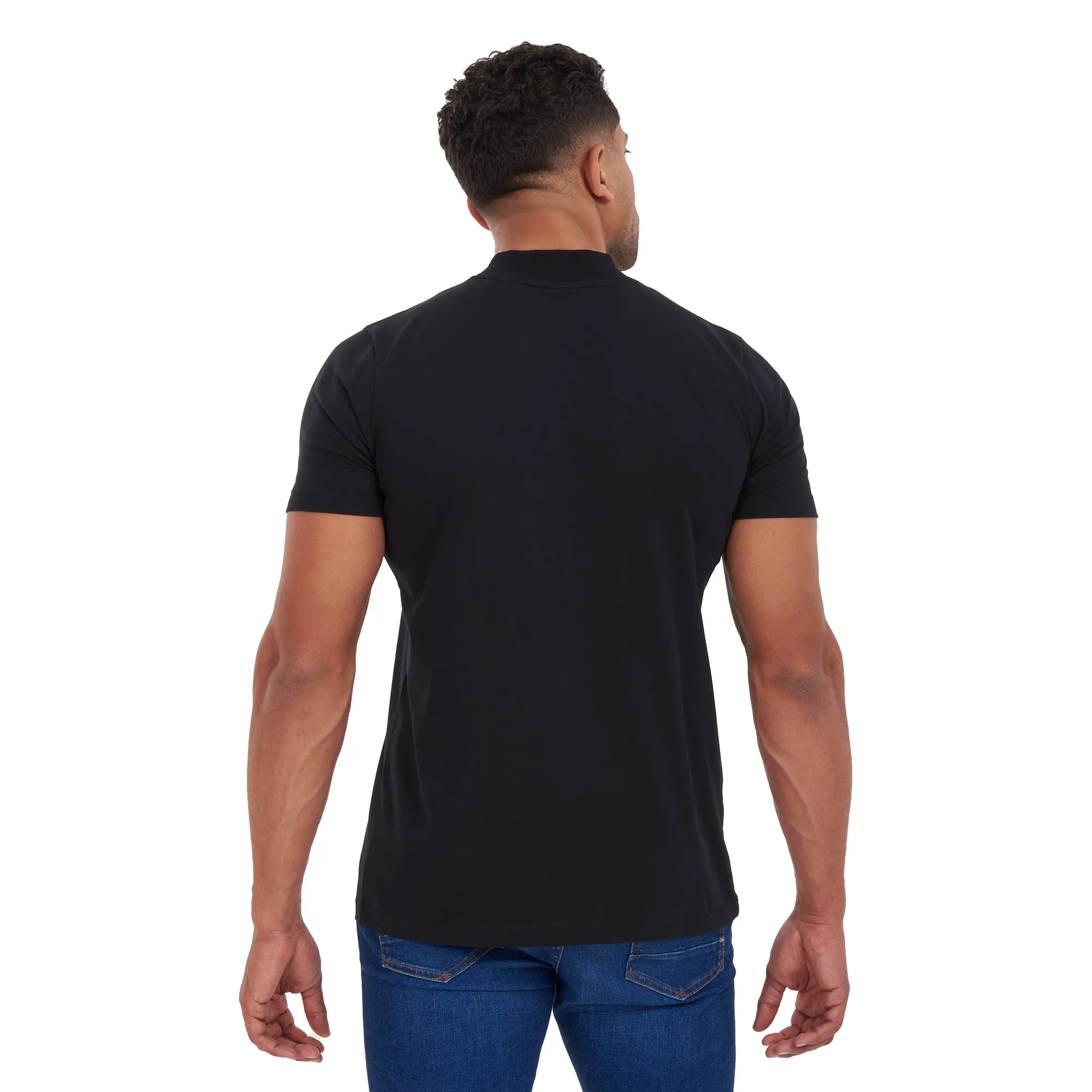 Black High Neck T-shirt