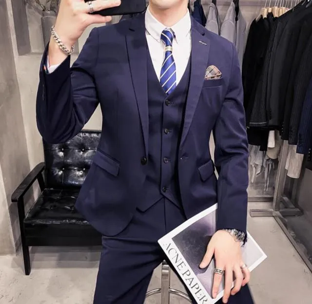 British Business 3 Piece Suit(blazer vest pants)