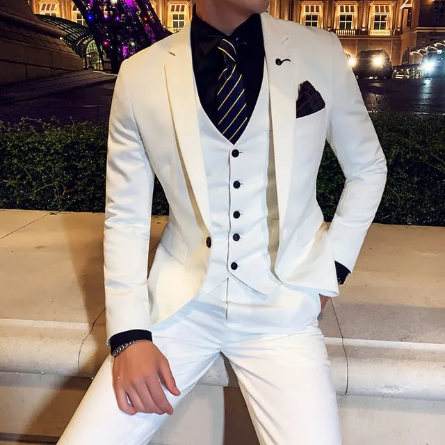 British Business 3 Piece Suit(blazer vest pants)
