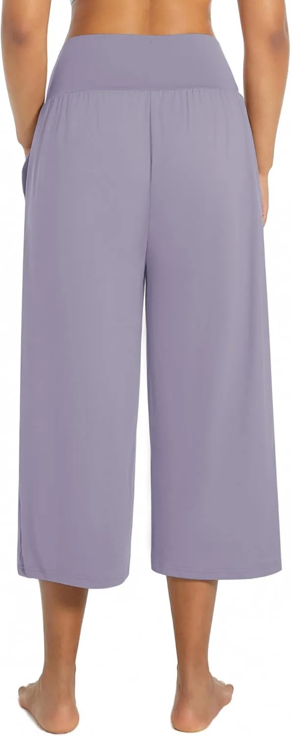 BUBBLELIME 20"/27"/29"/31"/35" Women's High Waist Casual Wide Leg Yoga Pants Cozy Loose Comfy Lounge Sweatpants with Pockets