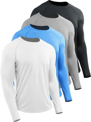 CADMUS Men's Workout Long Sleeve Fishing Shirts UPF 50  Sun Protection Dry Fit Hoodies