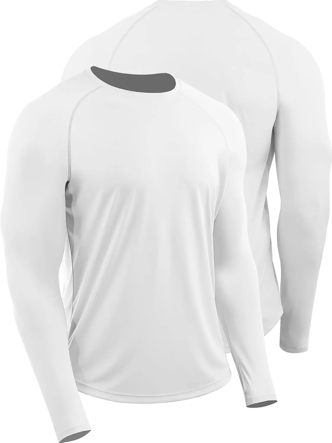 CADMUS Men's Workout Long Sleeve Fishing Shirts UPF 50  Sun Protection Dry Fit Hoodies