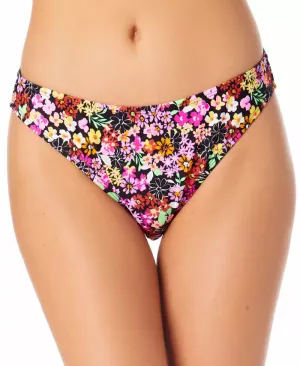 California Waves Juniors' Printed Hipster Bikini Bottom