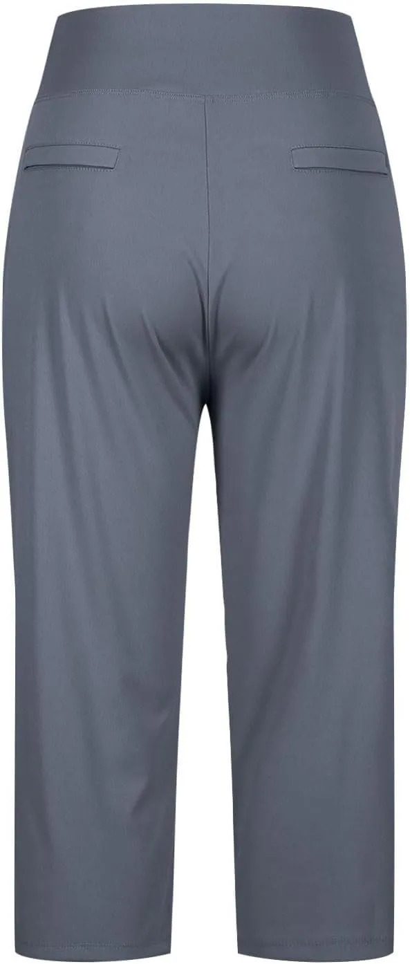 Capri Pants for Women Summer Elastic High Waisted Stretch Lightweight Tummy Control Leggings Workout Yoga Outfits
