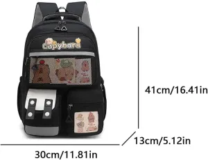 Capybara Backpack Ita Bag Breathable Cute Mochila Capybara Bag Kawaii Cartoon Backpack