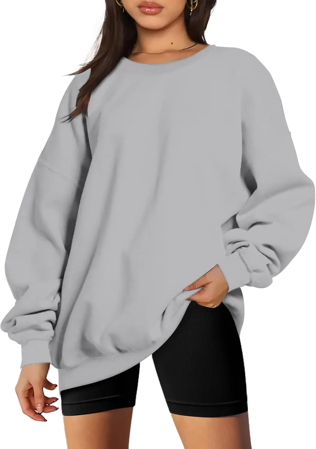Ceboyel Womens Oversized Sweatshirts Fall 2023 Pullover Sweater Comfy Crewneck Hoodies Trendy Vintage Y2K Clothes Outfits