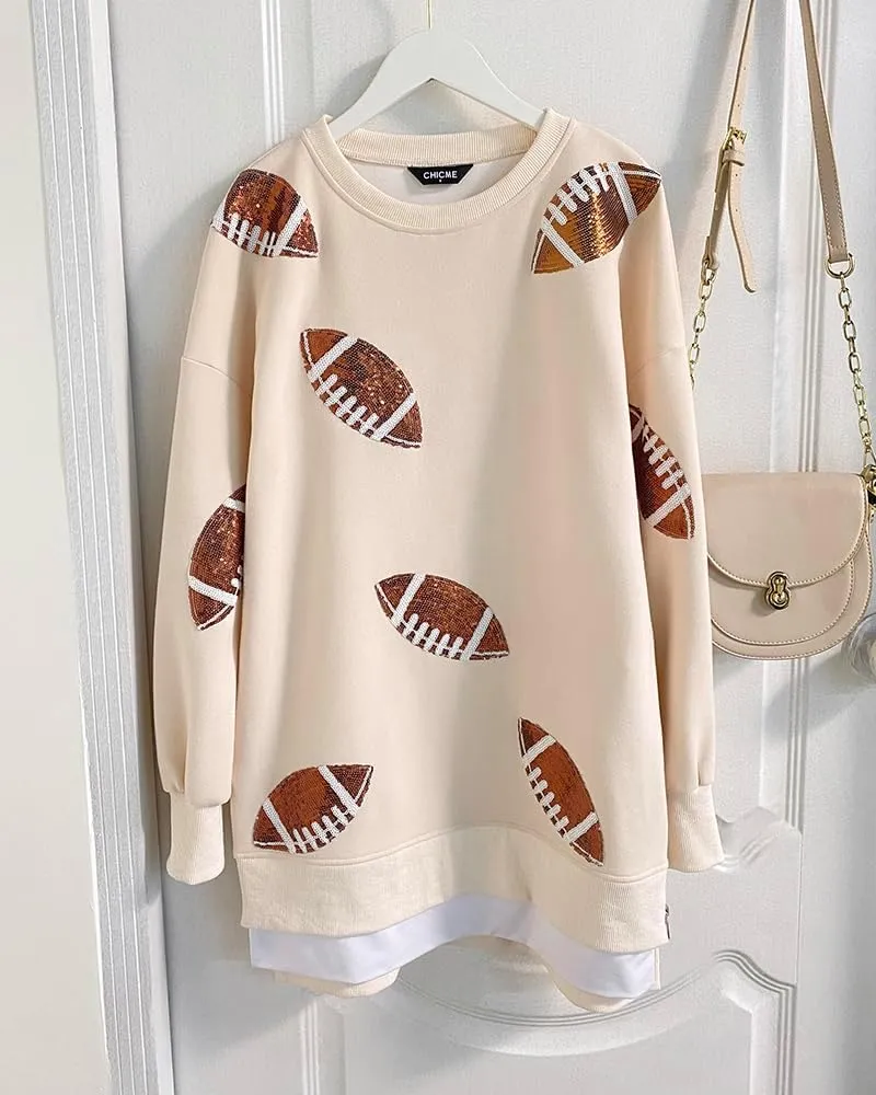 CHICME Womens Long Sleeve Zipper Slit Oversized Sweatshirt Casual Pullover Zipper Hoodies