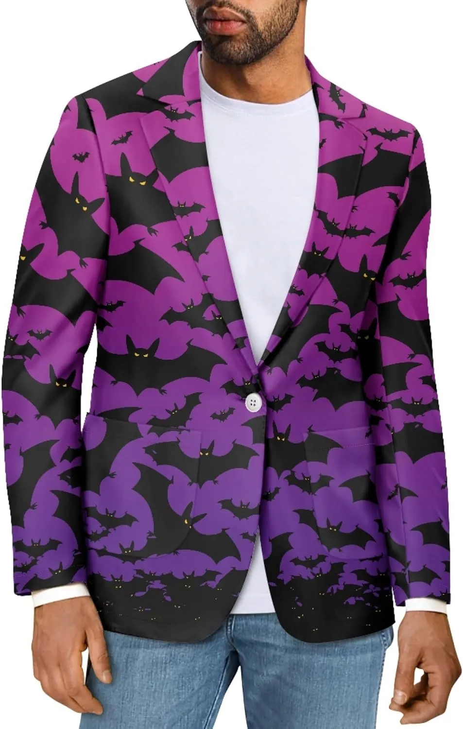 CLOHOMIN Men's Blazer Lightweight & Breathable Suits Jack Suit for Dinner,Prom,Party