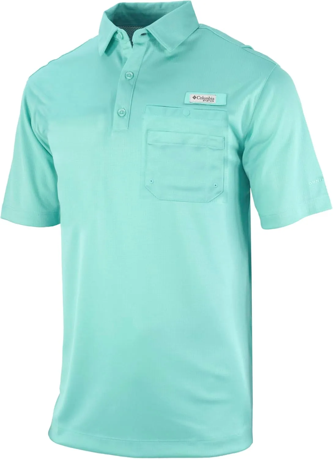 Columbia Men's Golf Flycaster Pocket Polo Shirt Omni Wick Breathable Short Sleeve