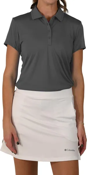 Columbia Women's Golf Birdie Polo Omni Wick Performance Breathable Short Sleeve