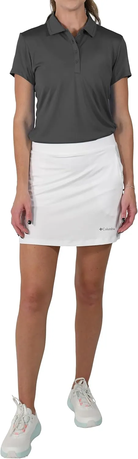 Columbia Women's Golf Birdie Polo Omni Wick Performance Breathable Short Sleeve