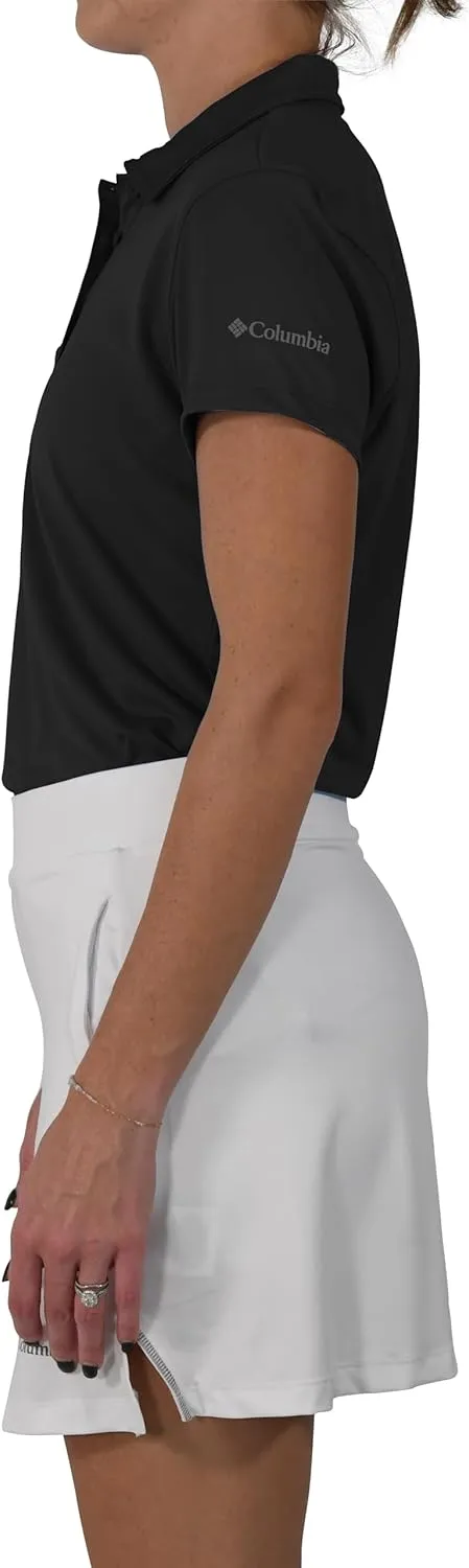 Columbia Women's Golf Birdie Polo Omni Wick Performance Breathable Short Sleeve