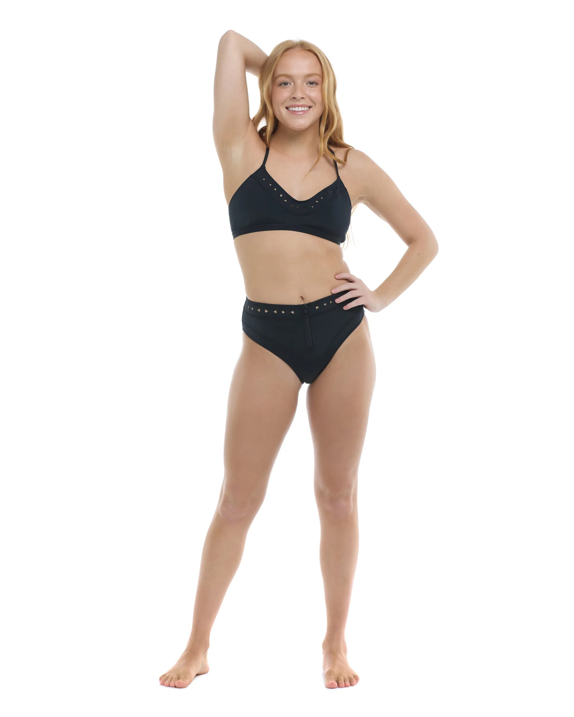 Constellation Ruth Fixed Triangle Swim Top - Black