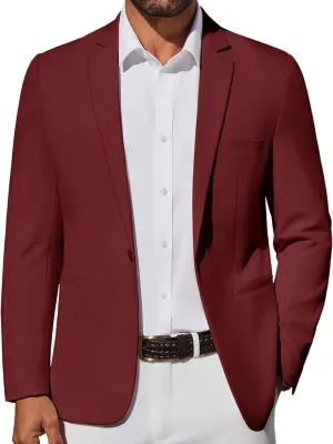 COOFANDY Men's Casual Blazer Lightweight Sport Coat One Button Suit Jacket