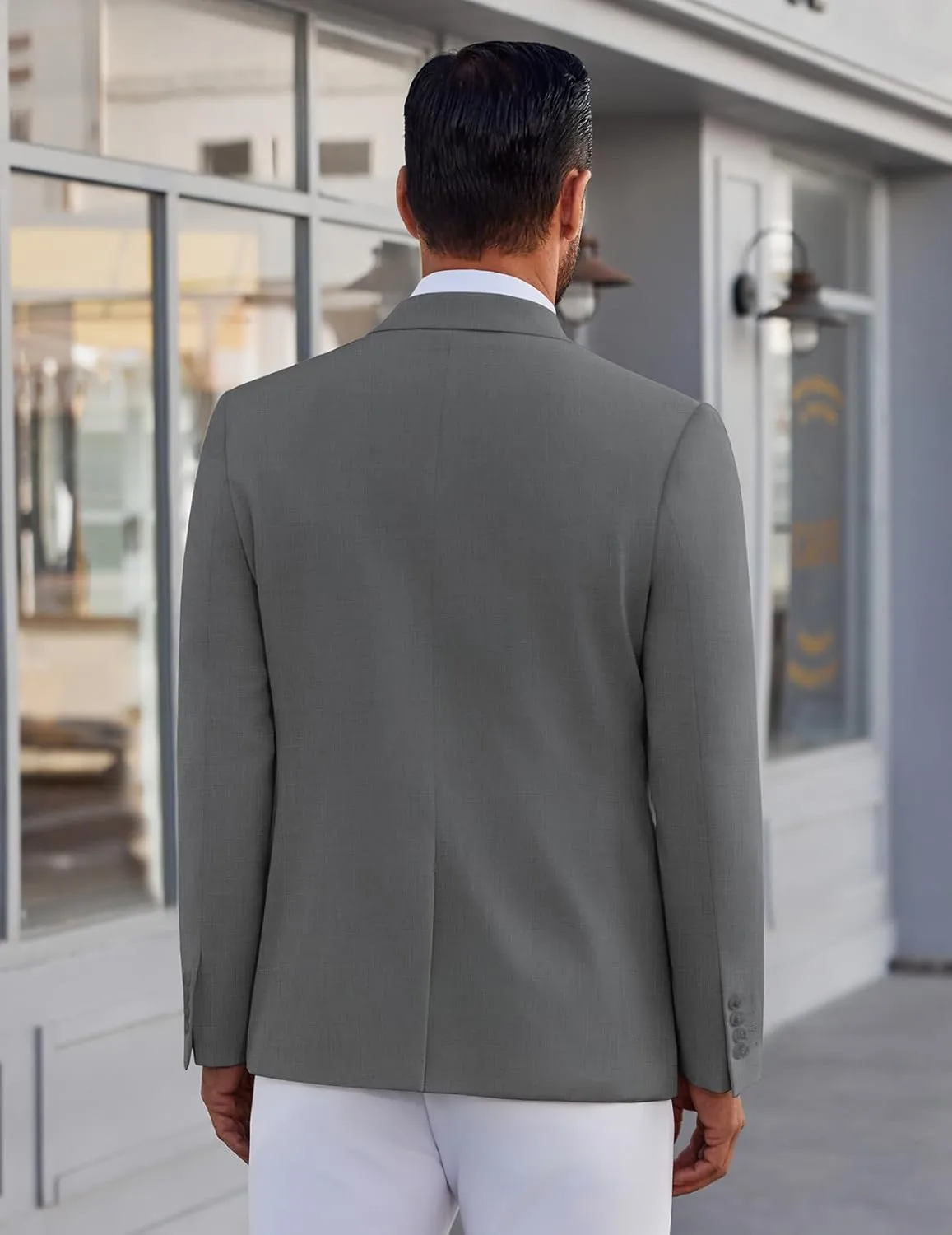 COOFANDY Men's Casual Blazer Lightweight Sport Coat One Button Suit Jacket