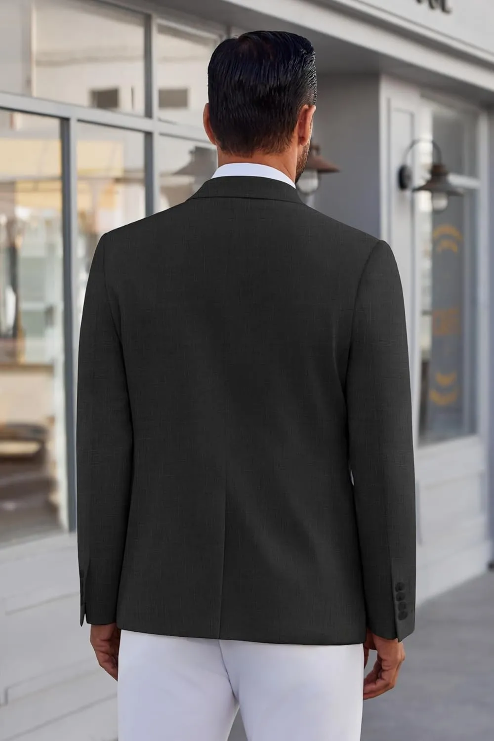 COOFANDY Men's Casual Blazer Lightweight Sport Coat One Button Suit Jacket