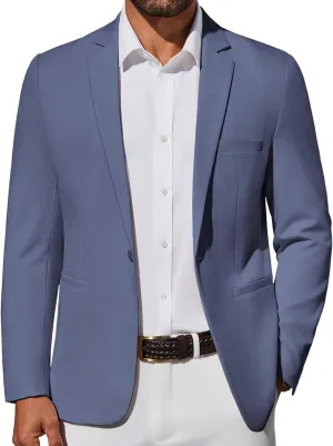 COOFANDY Men's Casual Blazer Lightweight Sport Coat One Button Suit Jacket