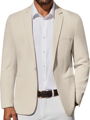 COOFANDY Men's Casual Blazer Lightweight Sport Coat One Button Suit Jacket
