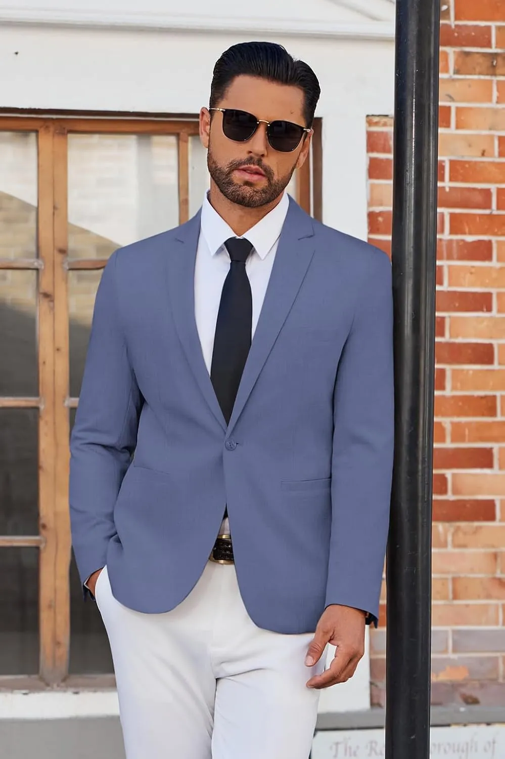 COOFANDY Men's Casual Blazer Lightweight Sport Coat One Button Suit Jacket