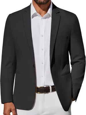 COOFANDY Men's Casual Blazer Lightweight Sport Coat One Button Suit Jacket