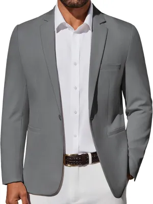 COOFANDY Men's Casual Blazer Lightweight Sport Coat One Button Suit Jacket
