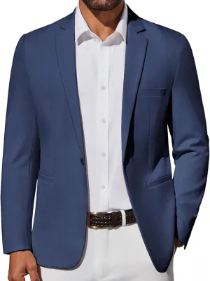 COOFANDY Men's Casual Blazer Lightweight Sport Coat One Button Suit Jacket