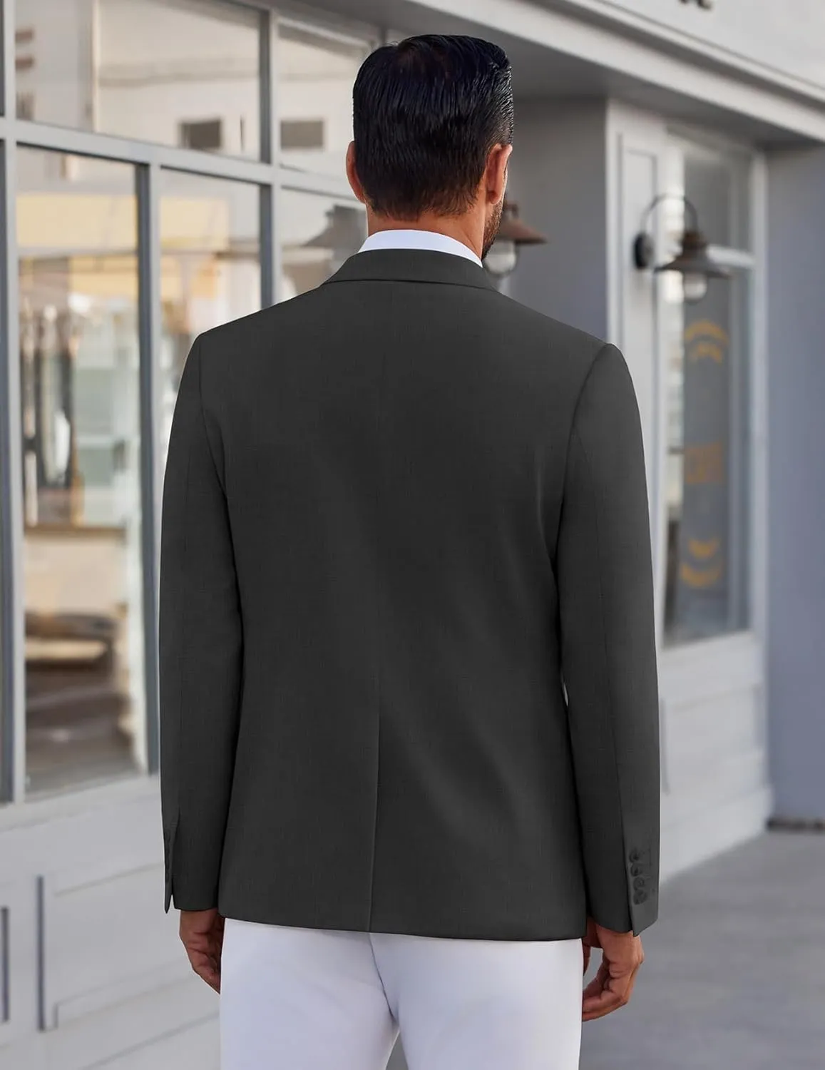 COOFANDY Men's Casual Blazer Lightweight Sport Coat One Button Suit Jacket