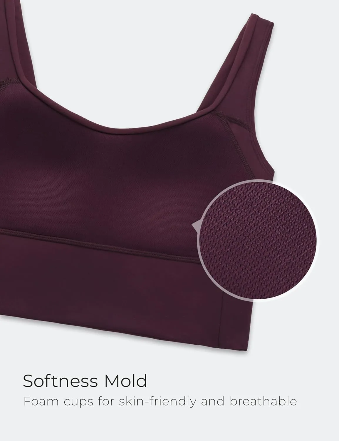 CRZ YOGA Softness Mold Butterluxe Longline Sports Bras for Women - Molded Cup V Neck Yoga Clothes Workout Crop Tank Top