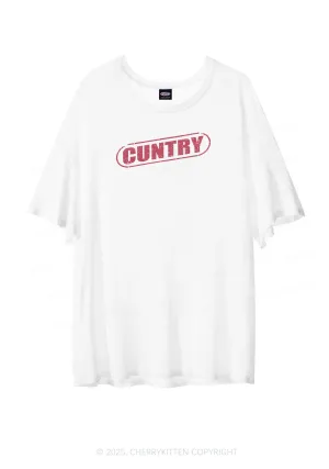Cuntry Y2K Sheer Boyfriend Tee Cherrykitten