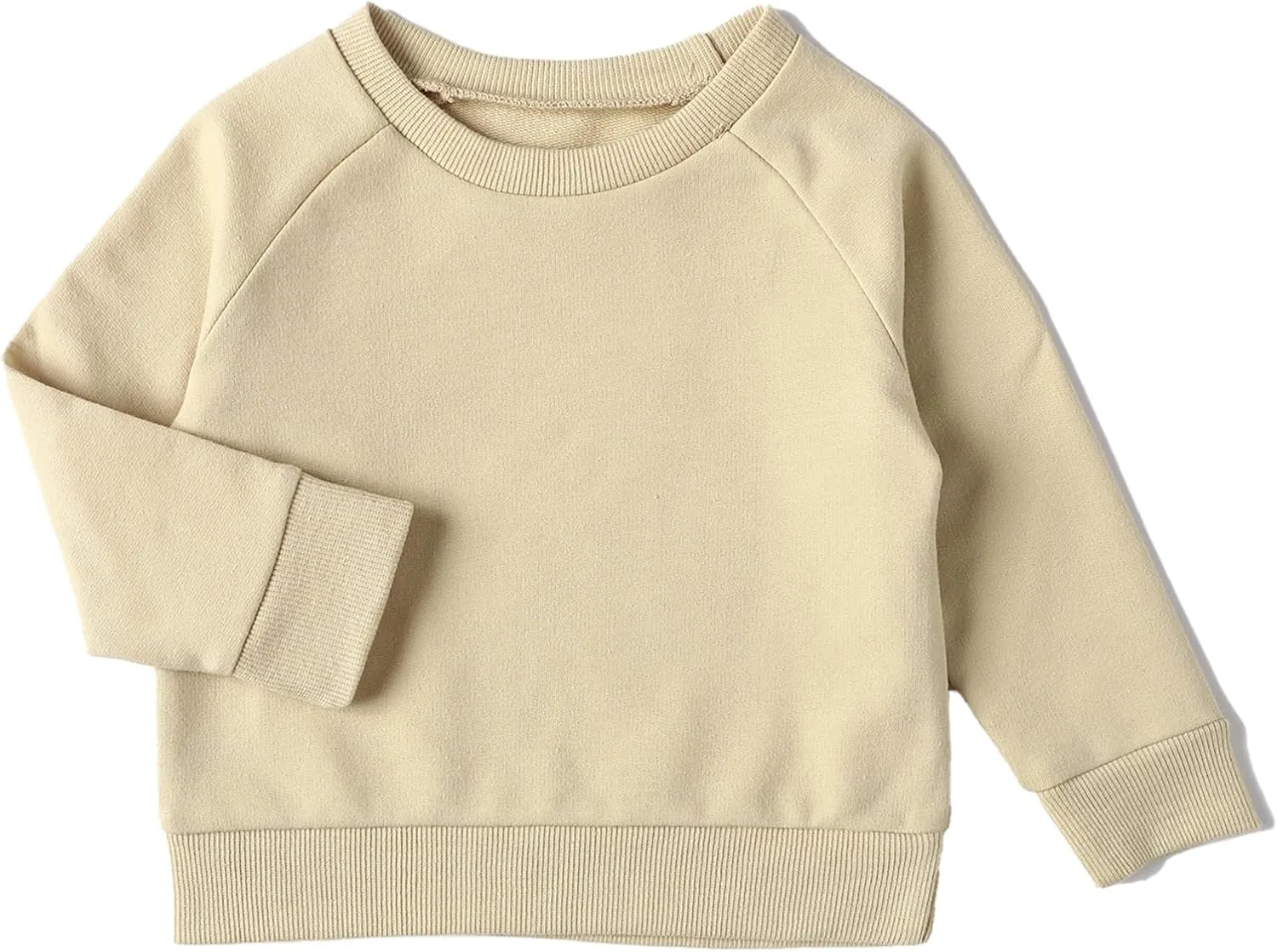 DEFAHN Toddler Baby Pullover Sweatshirt,Long Sleeve Infant Boy Girl Crewneck Active Tshirts 6 Month-3Y
