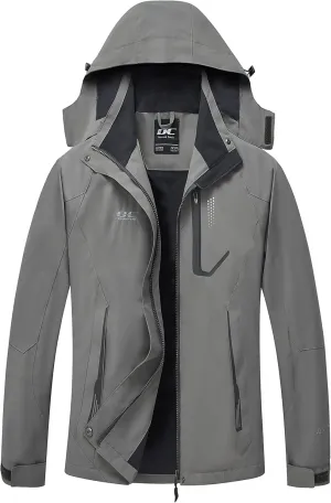 Diamond Candy Women's Waterproof Rain Jacket with Hood Lightweight Outdoors Raincoat
