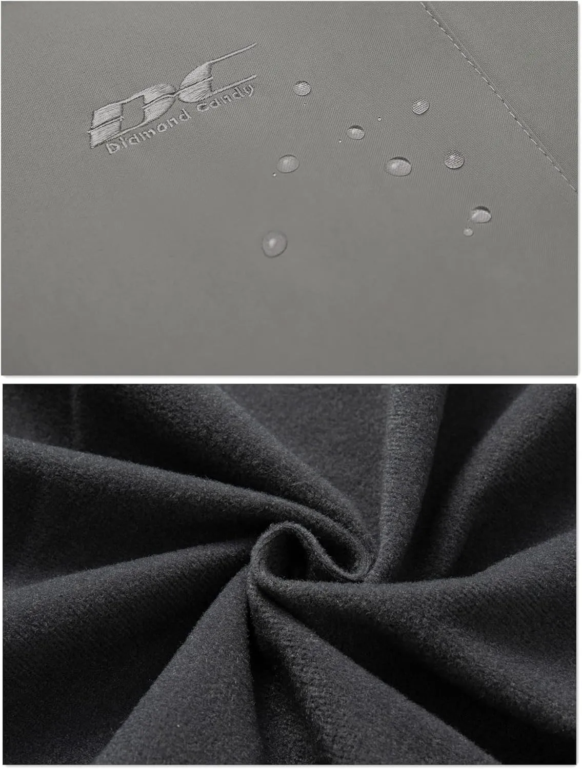 Diamond Candy Women's Waterproof Rain Jacket with Hood Lightweight Outdoors Raincoat