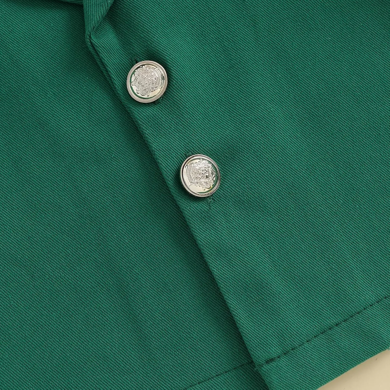 Eadrioss Golf Jacket for Baby Boy Girl First Birthday Outfit Lapel Button Down Green Blazer Coat 1st 2nd Bithday Outfit Gift