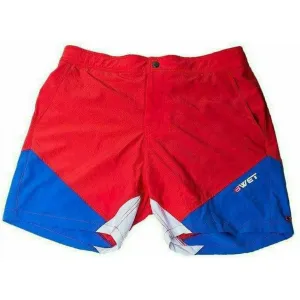 Eco-Friendly Quick Dry UV Protection Red Beach Shorts "Butterfly"