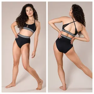 Energetiks - Sloane Crop Top - Child/Adult (IC26PA4-BLK) - Black FINAL SALE