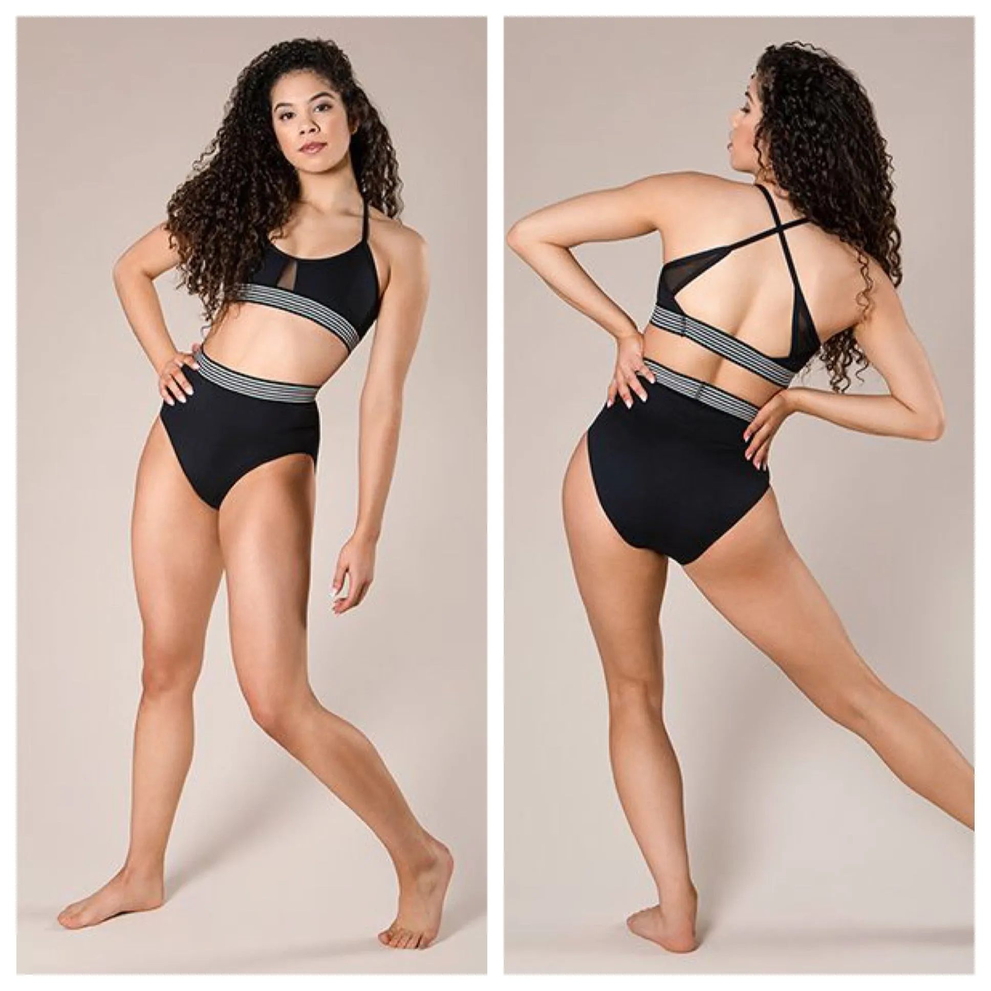 Energetiks - Sloane Crop Top - Child/Adult (IC26PA4-BLK) - Black FINAL SALE