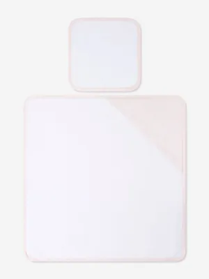 Fendi Baby Girls Hooded Towel Set in Pink
