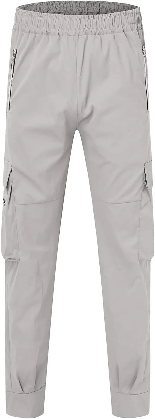 Flowy Pants for Men Casual Fall Pants for Men Men's Slim-Fit Casual Stretch Chino Pant Mens Casual Pants with Pockets