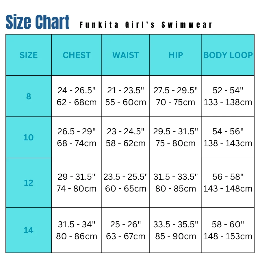 Funkita Girls Diamond Back One Piece FKS033G - Wing Tips