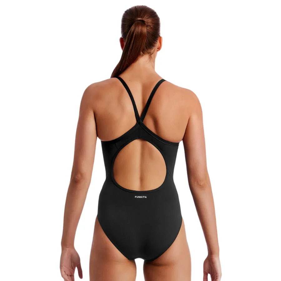 Funkita Womens Diamond Back One Piece FS11L- Still Black