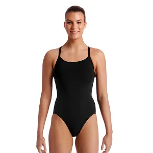 Funkita Womens Diamond Back One Piece FS11L- Still Black