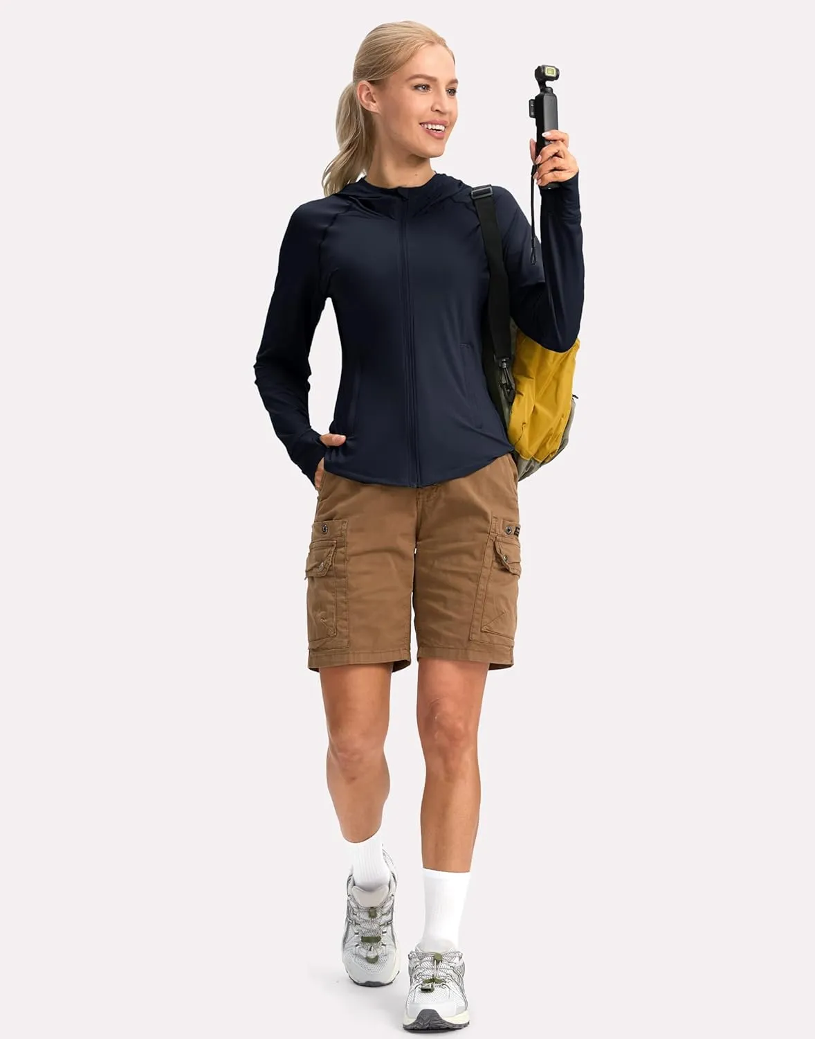 G Gradual Women's UPF 50  Sun Protection Hoodie Jacket Lightweight Zip Up Jackets Long Sleeve Shirts for Women Hiking Outdoor