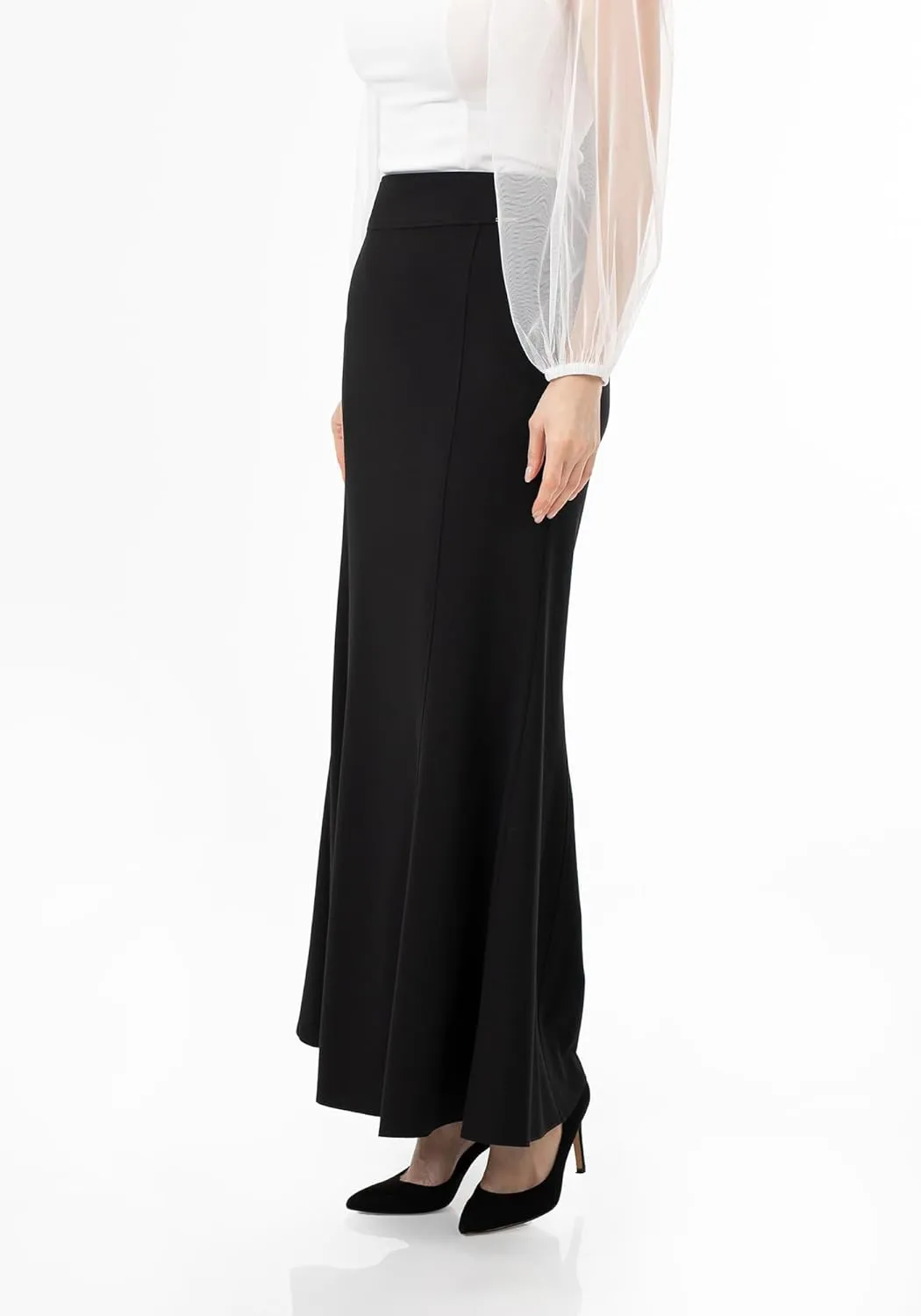 G-Line Fishtail Maxi Skirts for Women, Modest Mermaid Skirt, Long Skirts for Women, Casual High Waist Plus Size Skirt, XS-5XL